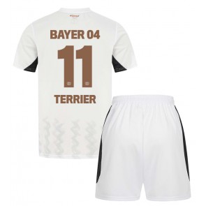 Bayer Leverkusen Martin Terrier #11 Borta Kläder Barn 2024-25 Kortärmad (+ Korta byxor)